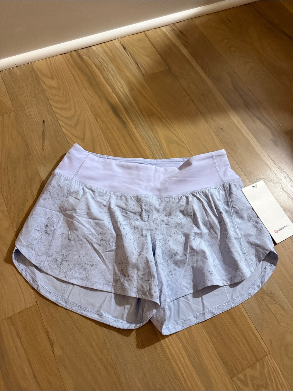 lululemon athletica Light Gray Marbled Run/Train Skort